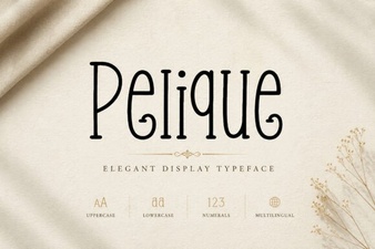 Pelique Font: Versatile Design for Any Creative Project