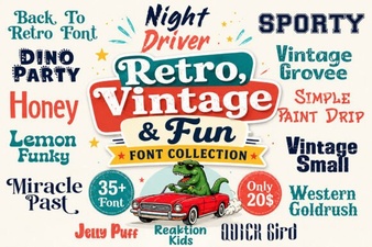 Retro Fonts: Creative Projects & Vintage Designs