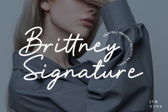 Introducing Brittney Signature Font for Creative Projects