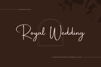 Royal Wedding Fonts for Invitation Designs