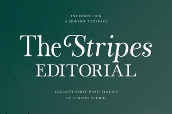 Unlock Your Designs with the Stripes Editorial Font
