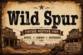 Add a Wild Spur Font to Your Next Design Project